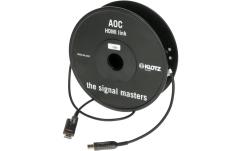 Cablu HDMI 4K premium Klotz HDMI 2.0 AOC Link - active optical cable with detachable HDMI-A to HDMI-D adapter - 20 m