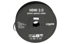 Cablu HDMI 4K premium Klotz HDMI 2.0 AOC Link - active optical cable with detachable HDMI-A to HDMI-D adapter - 20 m