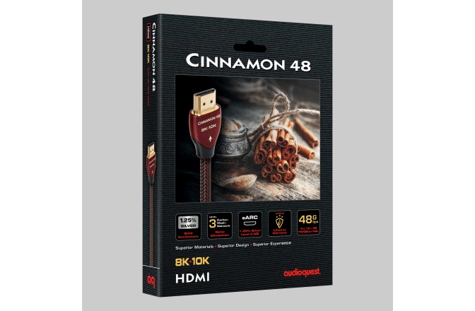 Cablu HDMI 8K-10K  Audioquest Cinnamon 48Gbps 1m