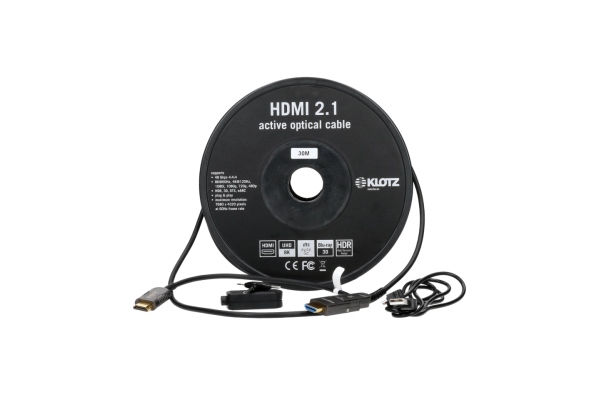 HDMI 2.1 AOC Link - active optical cable with detachable HDMI-A to HDMI-D adapter - 20 m HDMI 2.1 AOC Link - active optical cable with detachable HDMI-A to HDMI-D adapter - 20 m