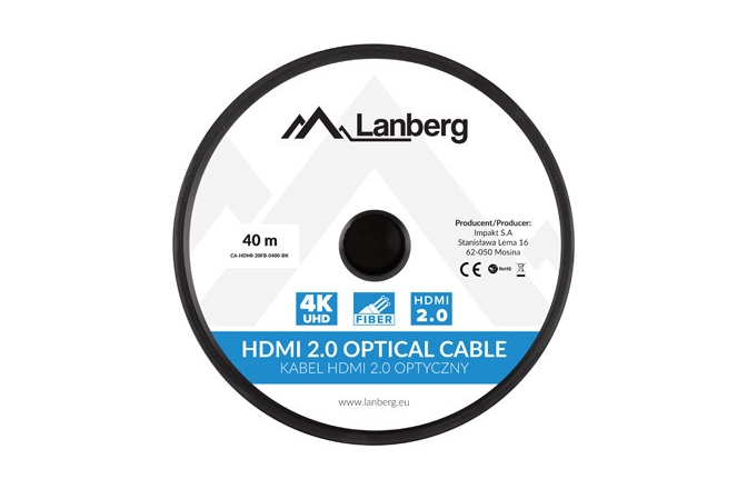 Cablu HDMI Lanberg Active Optical Cable HDMI 40m 4K