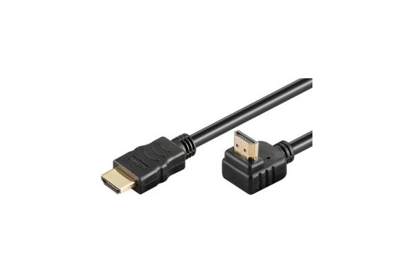 Cablu HDMI 2.0 cotit 90 gr 1m