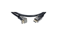 Cablu HDMI unghiular Klotz HDMI high speed with Ethernet cableHDMI plugs, straight - angled - 1 m