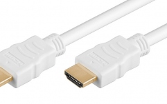 Cablu HDMI versiunea 1.4  de 15m Goobay Cablu ALB v1.4 HDMI cu ethernet