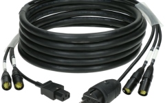 Cablu hibrid alimentare-date Klotz CAT7 & power 3G1.5 hybrid cable2x etherCON + Schuko => IEC - 16 A - 25 m