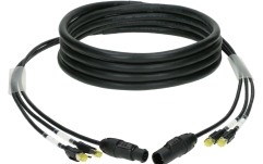 Cablu hibrid alimentare date Klotz CAT7 & power 3G1.5 hybrid cable2x RJ45 + powerCON TRUE1 - 10 A - 40 m