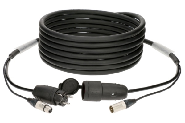 audio & power 3G2.5 hybrid cableXLR 3p + Schuko - 10 m audio & power 3G2.5 hybrid cableXLR 3p + Schuko - 10 m