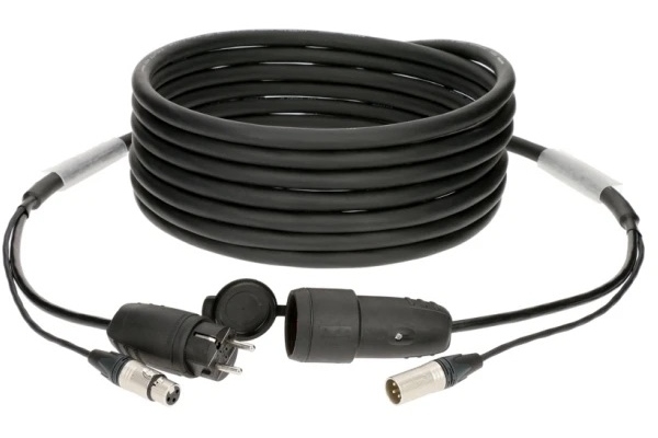 audio & power 3G2.5 hybrid cableXLR 3p + Schuko - 15 m audio & power 3G2.5 hybrid cableXLR 3p + Schuko - 15 m
