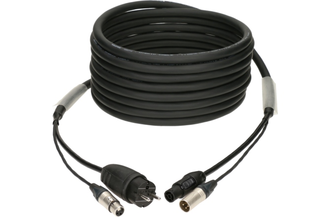 Cablu hibrid audio alimentare Klotz audio & power 3G2.5 hybrid cableXLR 3p + Schuko => powerCON TRUE1 - 40 m
