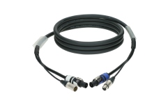 Cablu hibrid audio alimentare Klotz DMX & power 3G2.5 hybrid cableXLR 3p + powerCON - 50 m