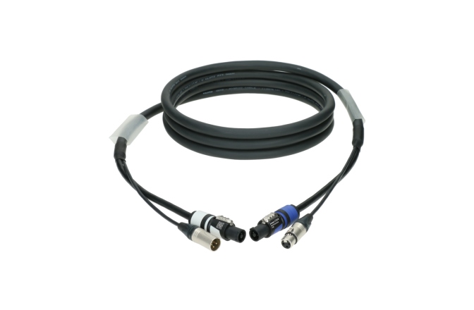 Cablu hibrid audio alimentare Klotz DMX & power 3G2.5 hybrid cableXLR 3p + powerCON - 50 m