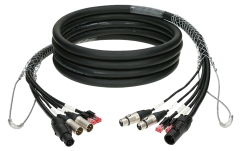 Cablu hibrid audio Klotz CAT5e & audio & power 3G2.5 hybrid cable2x RJ45 + 2x XLR 3p + powerCON TRUE1 - 10 A - 80 m