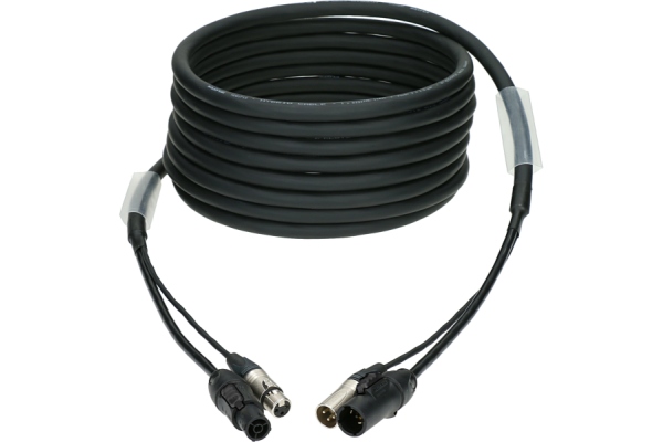 DMX & power 3G1.5 hybrid cableXLR 3p + powerCON TRUE1 - 5 m DMX & power 3G1.5 hybrid cableXLR 3p + powerCON TRUE1 - 5 m