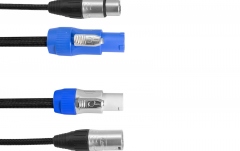 Cablu hibrid DMX de alimentare Eurolite Combi Cable DMX P-Con/5 pin XLR 5m
