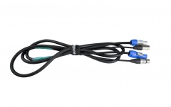 Cablu hibrid DMX - Powercon Eurolite Combi Cable DMX P-Con/3 pin XLR 3m