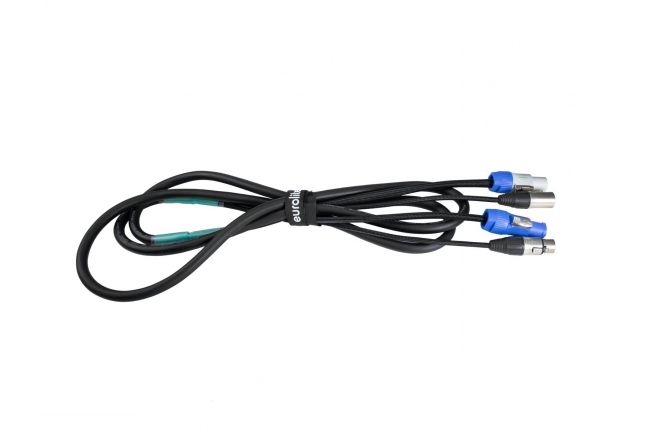 Cablu hibrid DMX - Powercon Eurolite Combi Cable DMX P-Con/3 pin XLR 3m
