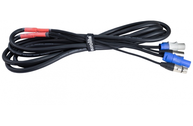 Cablu hibrid DMX - Powercon Eurolite Combi Cable DMX P-Con/3 pin XLR 5m