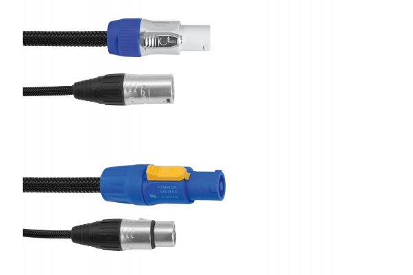 Combi Cable DMX P-Con/3pin XLR 1,5m