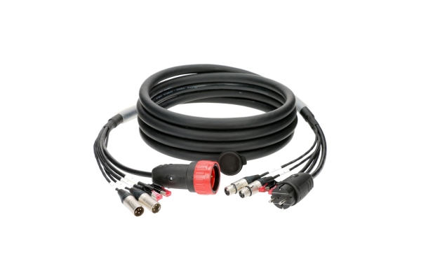 CAT5e & audio & power 3G2.5 hybrid cable2x RJ45 + 2x XLR 3p + Schuko - 10 A - 100 m CAT5e & audio & power 3G2.5 hybrid cable2x RJ45 + 2x XLR 3p + Schuko - 10 A - 100 m