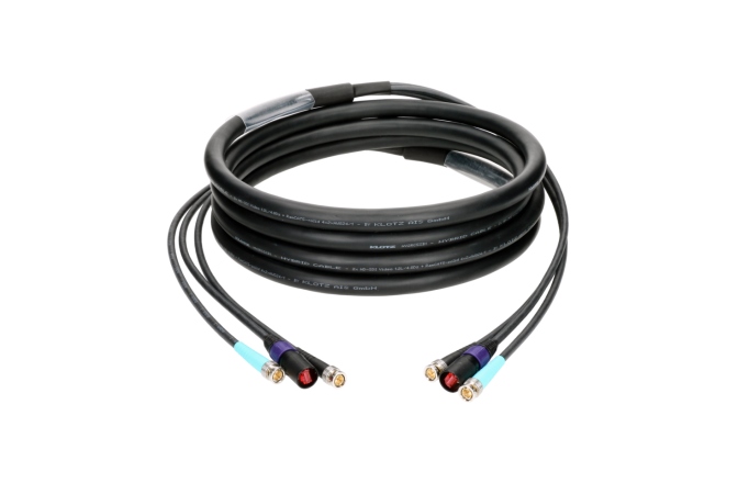 Cablu hibrid profesional Klotz CAT5e & 12G SDI video hybrid cableetherCON + 2x UHD BNCPro - 75 m