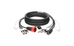 Cablu hibrid profesional Klotz CAT5e & audio & power 3G2.5 hybrid cable2x RJ45 + 2x XLR 3p + Schuko - 10 A - 60 m