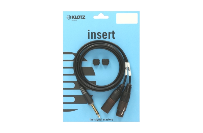 Cablu insert flexibil Klotz Y cable - lightweight - insertTRS 6.3 mm - 2x XLR 3p F/M - 3 m