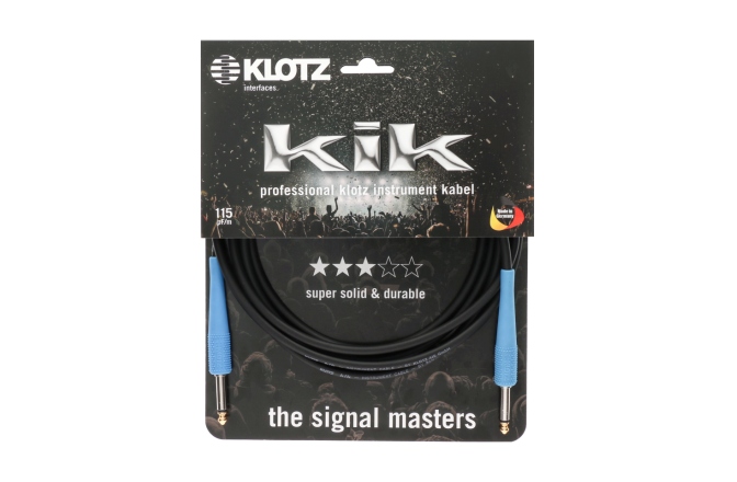 Cablu instrument 
 Klotz pro instrument cable with colored sleeves - 3 m - mountain blue