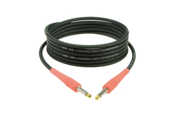 pro instrument cable with colored sleeves - 3 m - shocking red pro instrument cable with colored sleeves - 3 m - shocking red