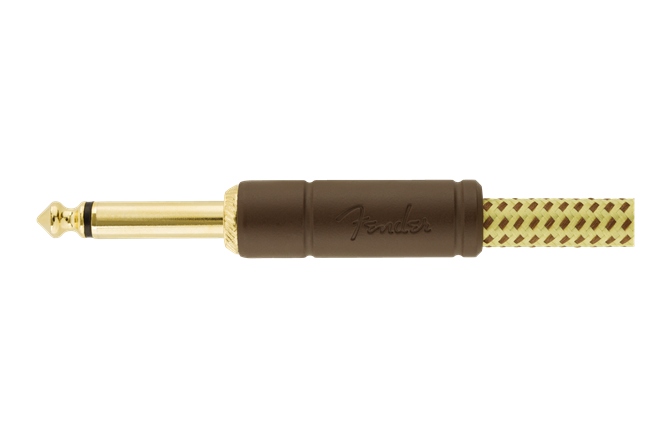 Cablu instrument Fender Deluxe Instrument Cable, Straight/Angle, 5.5m, Tweed