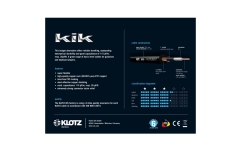 Cablu instrument fiabil Klotz kik instrument cable 4.5m - blue - straight - angled