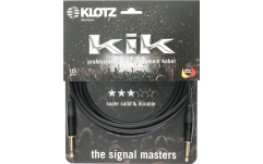 Cablu instrument fiabil Klotz pro instrument cable with metal jack by KLOTZ - 6 m - black - straight - straight