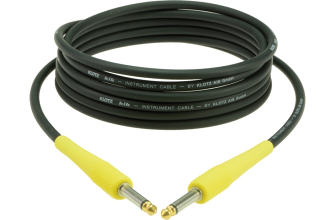 Cablu instrument flexibil Klotz pro instrument cable with colored sleeves - 1.5 m - lumi yellow