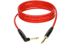 Cablu instrument flexibil Klotz pro instrument cable with metal jack by KLOTZ - 6 m - red - straight - angled