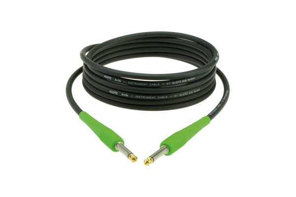 pro instrument cablewith colored sleeves - 4.5 m - fresh green