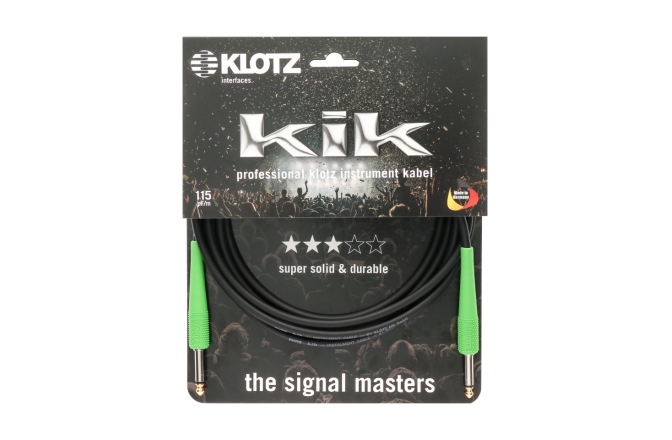 Cablu instrument flexibil Klotz pro instrument cablewith colored sleeves - 4.5 m - fresh green