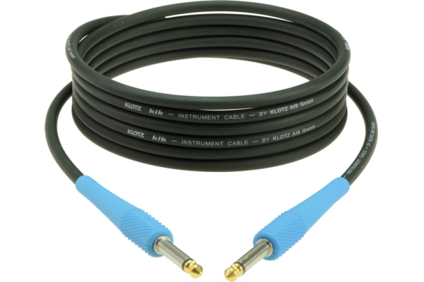 pro instrument cablewith colored sleeves - 4.5 m - mountain blue