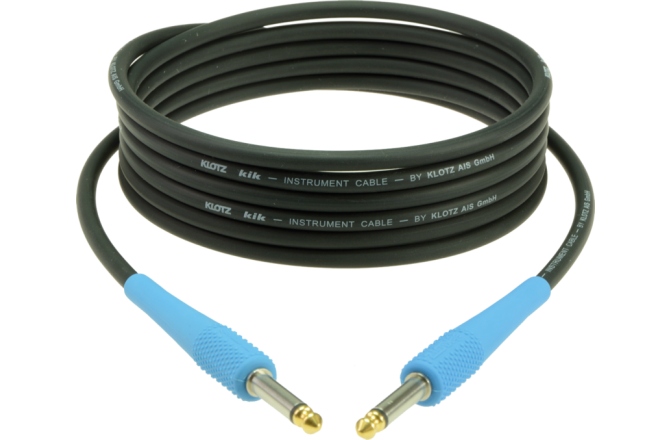 Cablu instrument flexibil Klotz pro instrument cablewith colored sleeves - 4.5 m - mountain blue