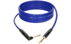 Cablu instrument KLOTZ Klotz pro instrument cable with metal jack by KLOTZ - 3 m - blue - straight - angled