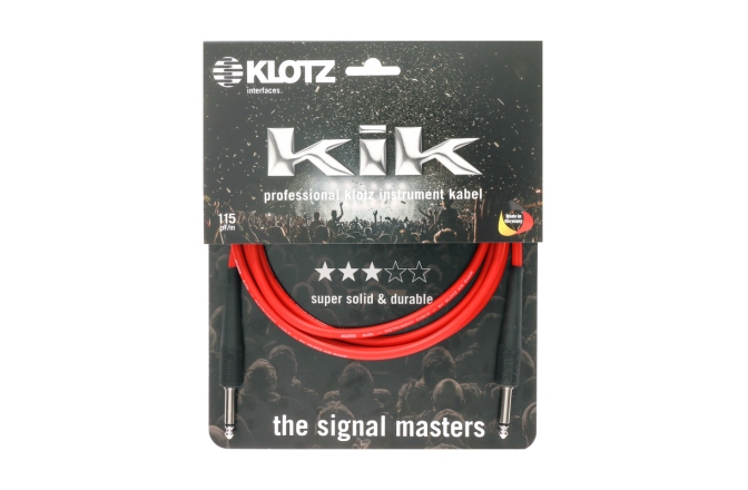 Cablu instrument  Klotz pro instrument cable - 3 m - red