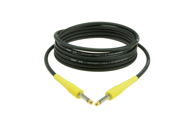 Cablu instrument  Klotz pro instrument cable with colored sleeves - 3 m - lumi yellow