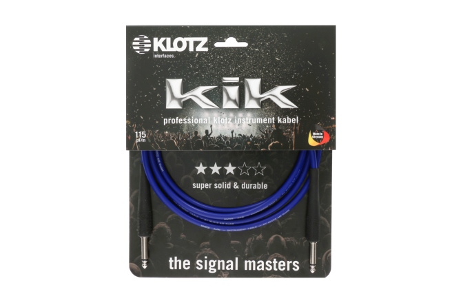 Cablu instrument  Klotz pro instrument cable„our best selling" - 6 m - blue