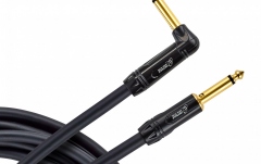 Cablu instrument Ortega MUTEplug instrument cable 1/4" (6,3mm) straight/angled - black pvc 9m/0,75q