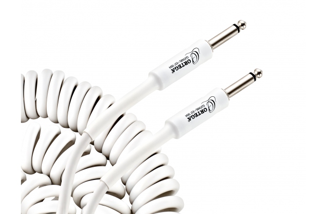 cablu instrument Ortega Retro Series Cable - 9m / 30ft straight/straight white