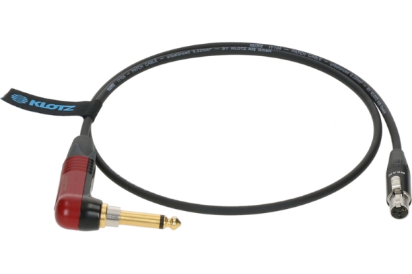 premium instrument cable for bodypack transmitters by ShureTQG (mini XLR 4p) - jack mono, gold plated - SilentPlug angled - TQG - 0.7m premium instrument cable for bodypack transmitters by ShureTQG (mini XLR 4p) - jack mono, gold plated - SilentPlug angled - TQG - 0.7m