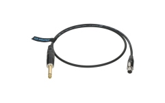 Cablu instrument premium Klotz premium instrument cable for bodypack transmitters by ShureTQG (mini XLR 4p) - jack mono, gold plated - jack straight - TQG