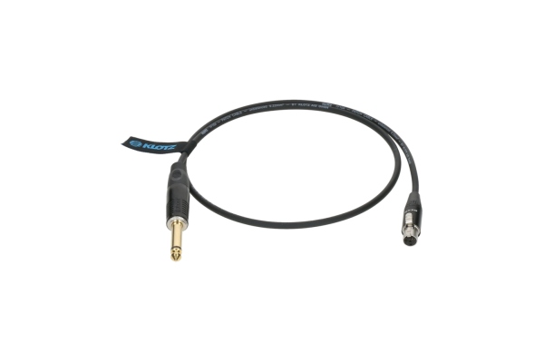 premium instrument cable for bodypack transmitters by ShureTQG (mini XLR 4p) - jack mono, gold plated - jack straight - TQG premium instrument cable for bodypack transmitters by ShureTQG (mini XLR 4p) - jack mono, gold plated - jack straight - TQG