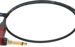 Cablu instrument premium Klotz premium instrument cable for bodypack transmitters by ShureTQG (mini XLR 4p) - jack mono, gold plated - SilentPlug angled - TQG locking