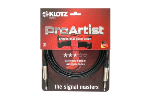 PRO ARTIST professional guitar cable with jacks from nickel and nickel-plated contacts - by Neutrik® - 1.5 m - straight - straight