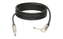 Cablu instrument profesional Klotz PRO ARTIST professional guitar cable with jacks from nickel and nickel-plated contacts - by Neutrik® - 4,5 m - straight - angled