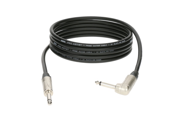 PRO ARTIST professional guitar cable with jacks from nickel and nickel-plated contacts - by Neutrik® - 4,5 m - straight - angled
